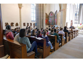 Dankgottesdienst der Kommunionkinder (© Karl-Franz Thiede)